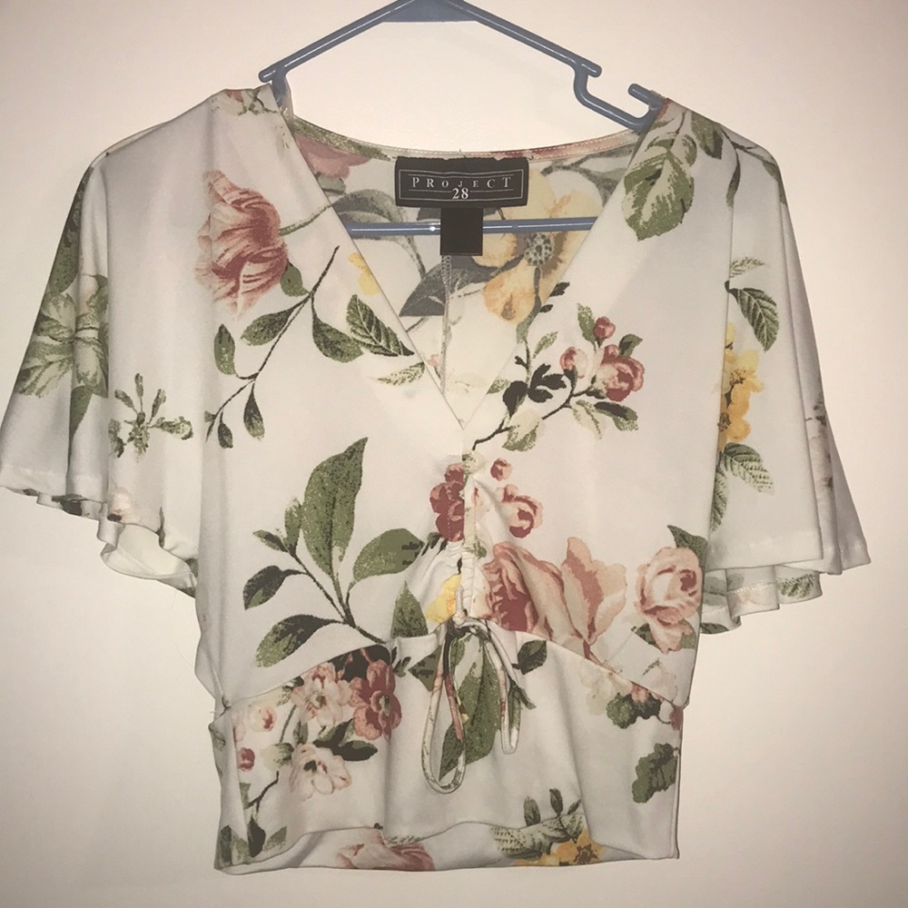 cute floral crop top